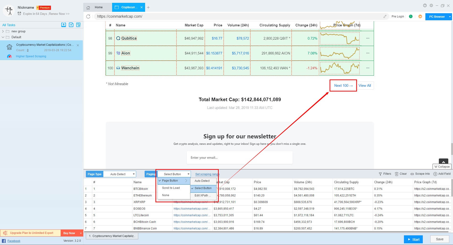 CoinMarketCap Scraper - How to Scrape Data from CoinMarketCap - ScrapeStorm