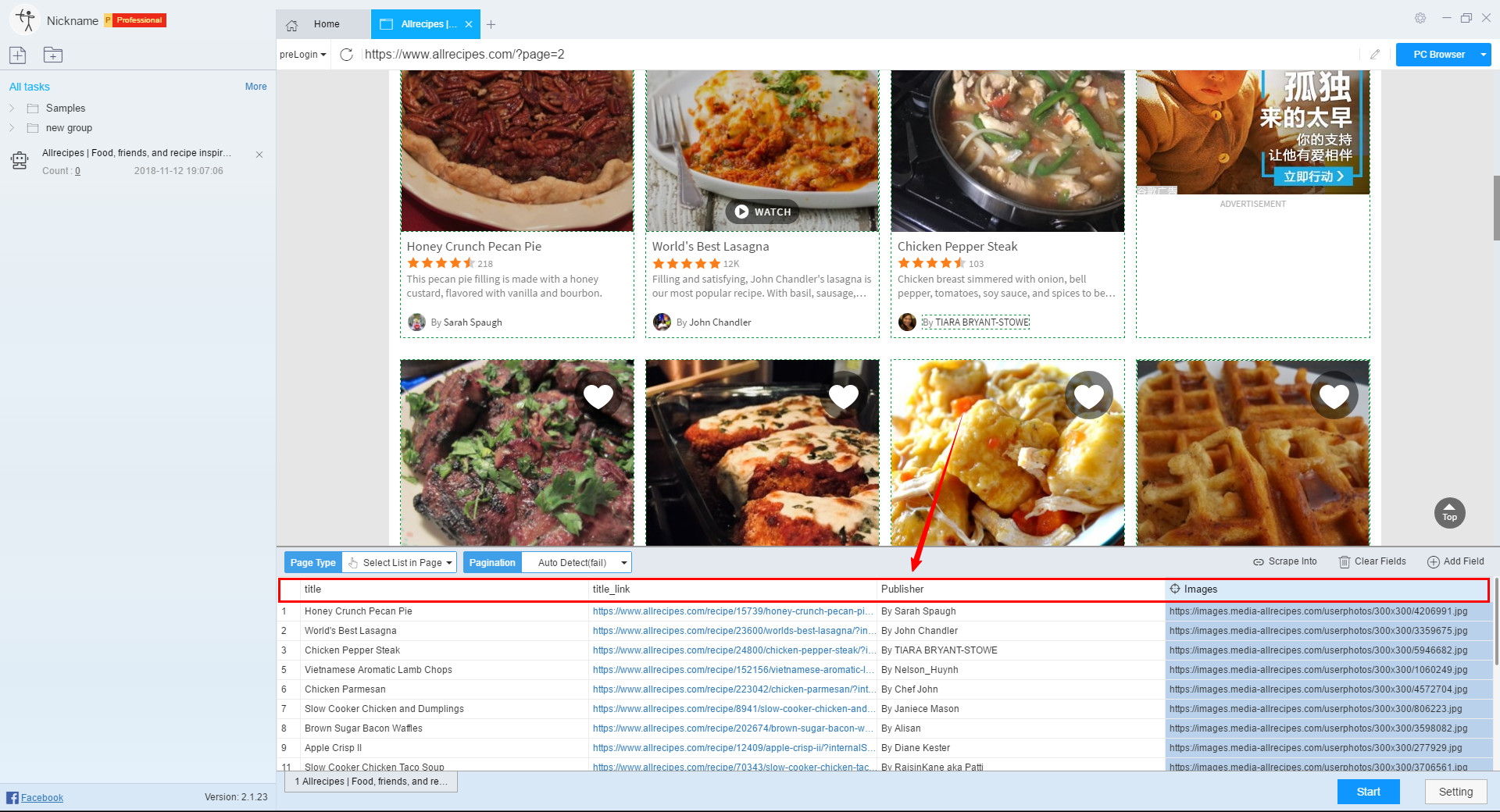 How to Scrape Recipes from Allrecipes - Recipe Scraper - ScrapeStorm